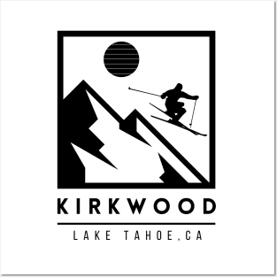 Kirkwood Lake Tahoe California ski Posters and Art